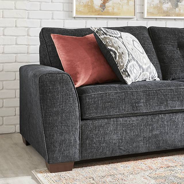 Sutton Lane Black 5 Pc Sectional Living Room - Thumbnail - Image 7