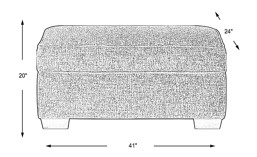 Sutton Lane Black Storage Cocktail Ottoman Rooms To Go