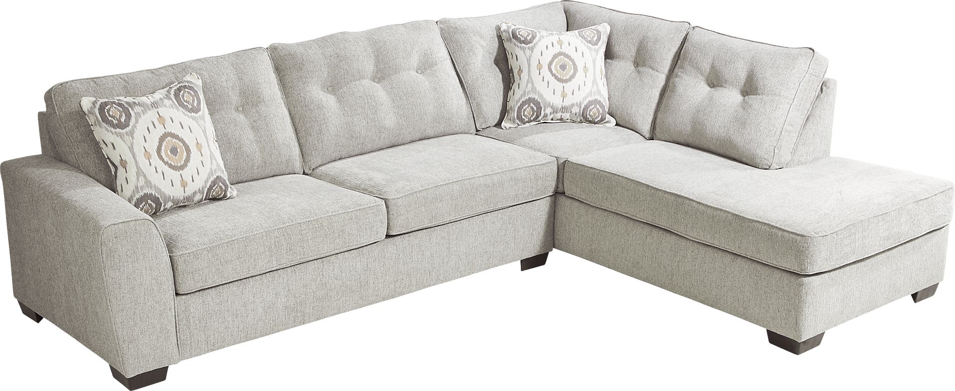 Sutton Lane Gray 2 Pc Sectional - Image 4