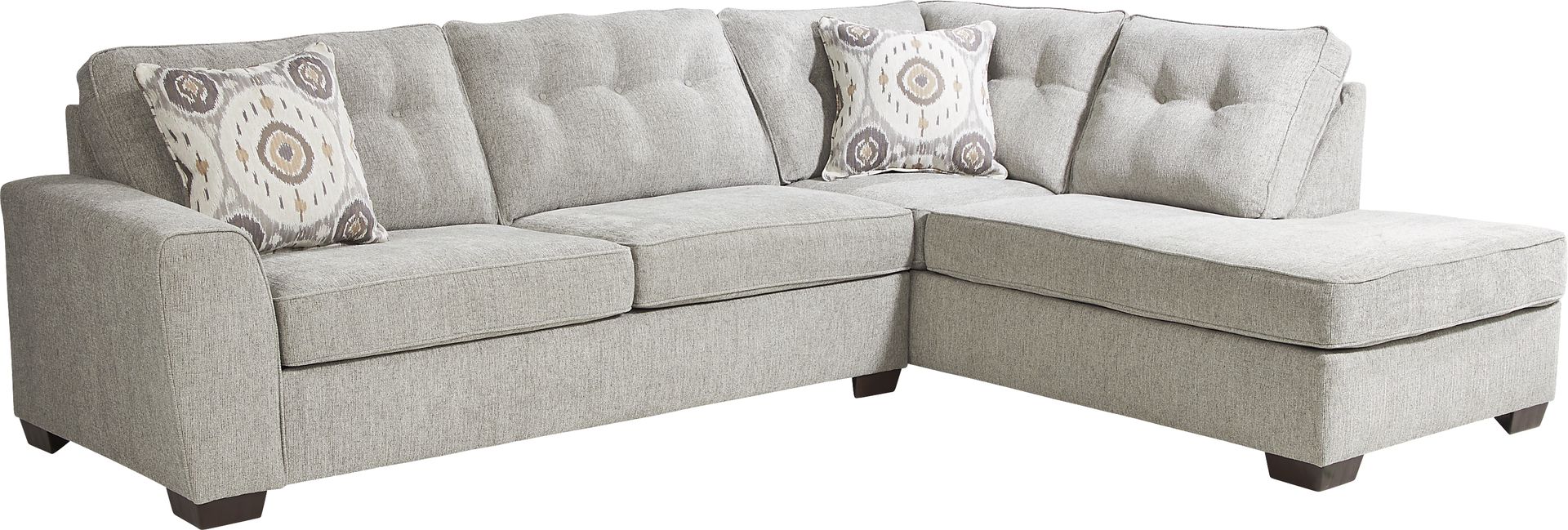 Sutton Lane Gray 2 Pc Sectional - Image 1