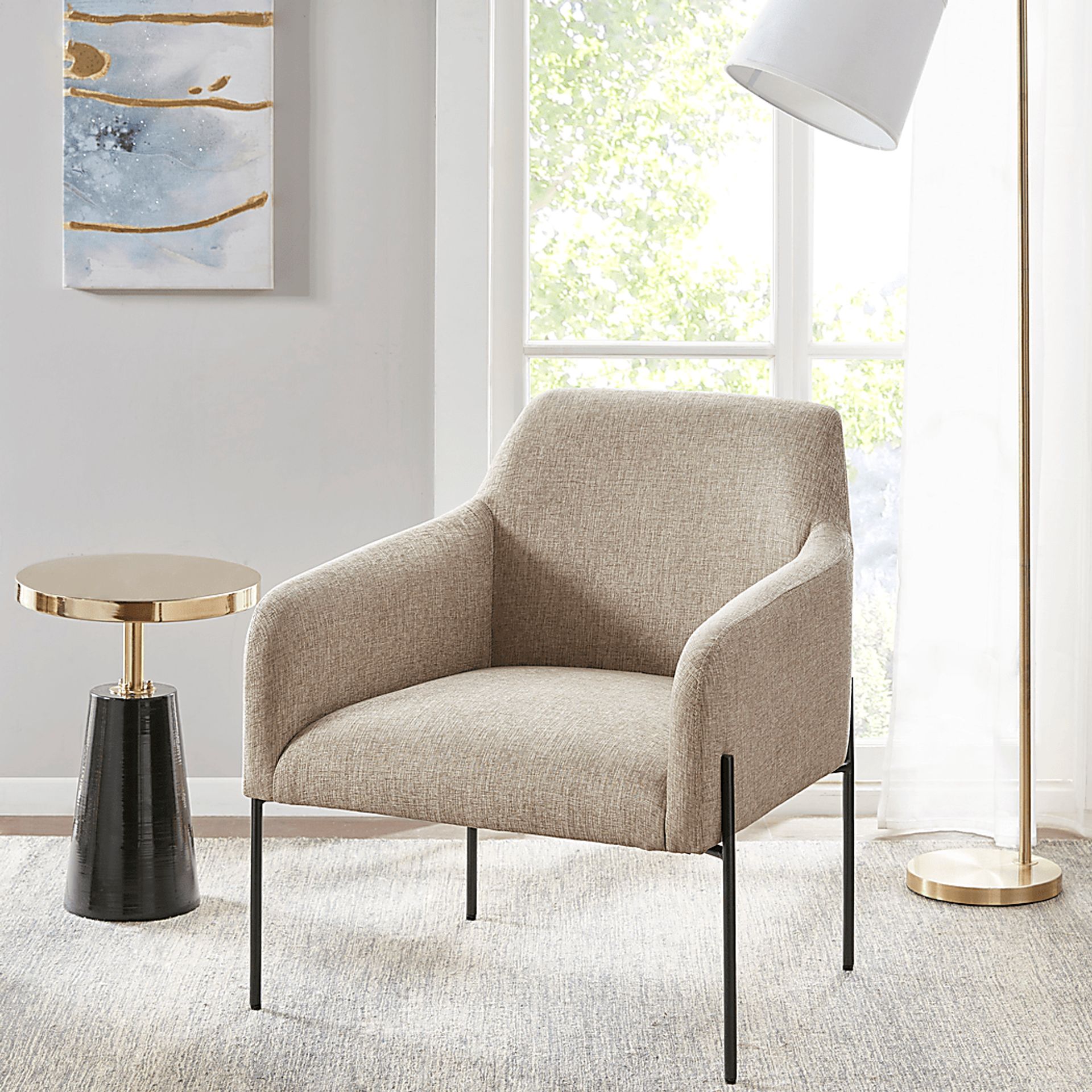 Suydam Beige Accent Chair - Image 7