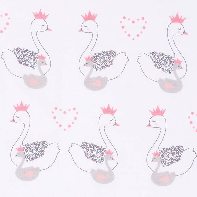 Swan Lullaby Gray 3 Pc Baby Bedding Set - Thumbnail - Image 6