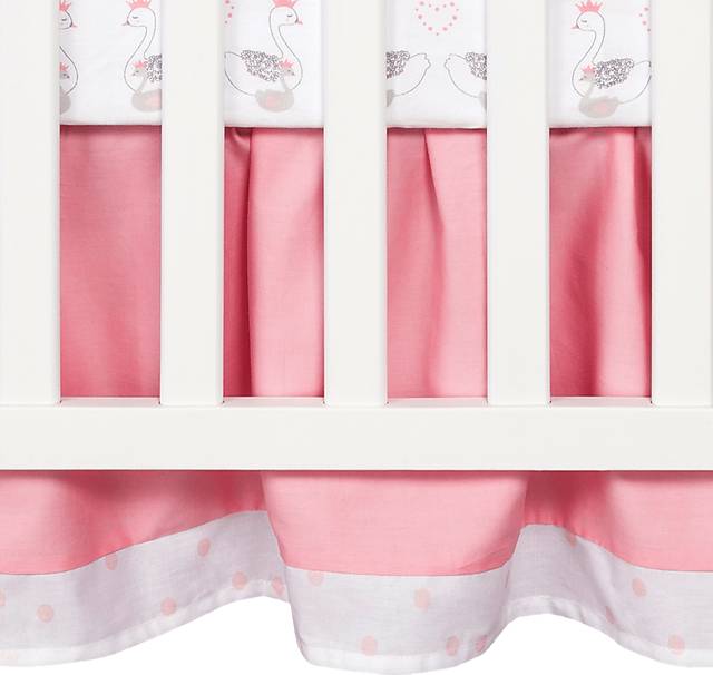 Swan Lullaby Gray 3 Pc Baby Bedding Set - Thumbnail - Image 7