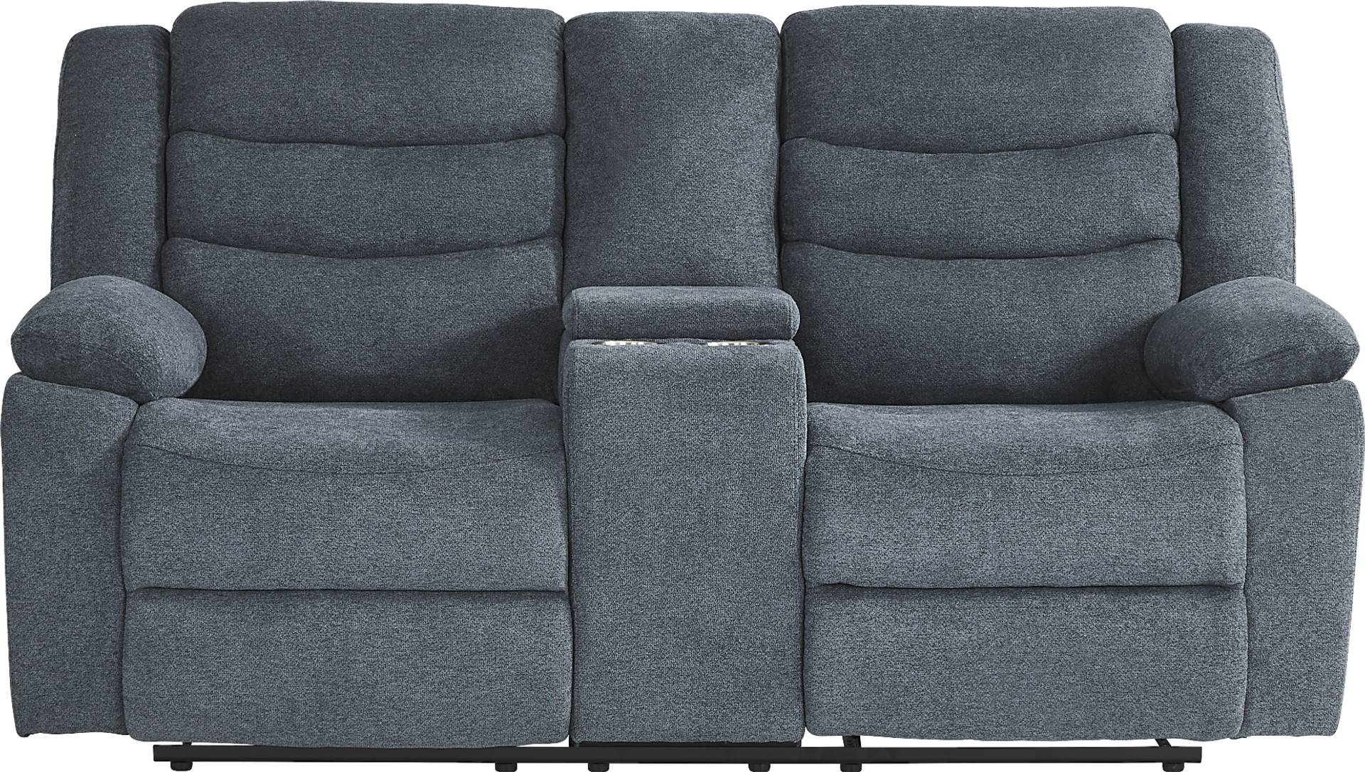 reclining console loveseat