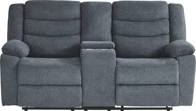 reclining console loveseat