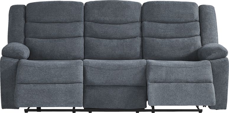 Swansea Blue Reclining Sofa