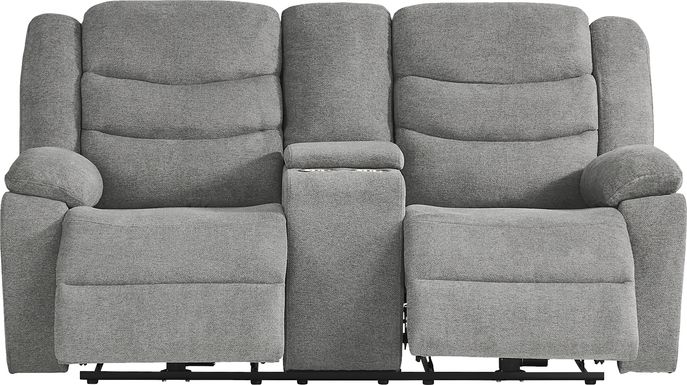 Swansea Granite Power Reclining Console Loveseat