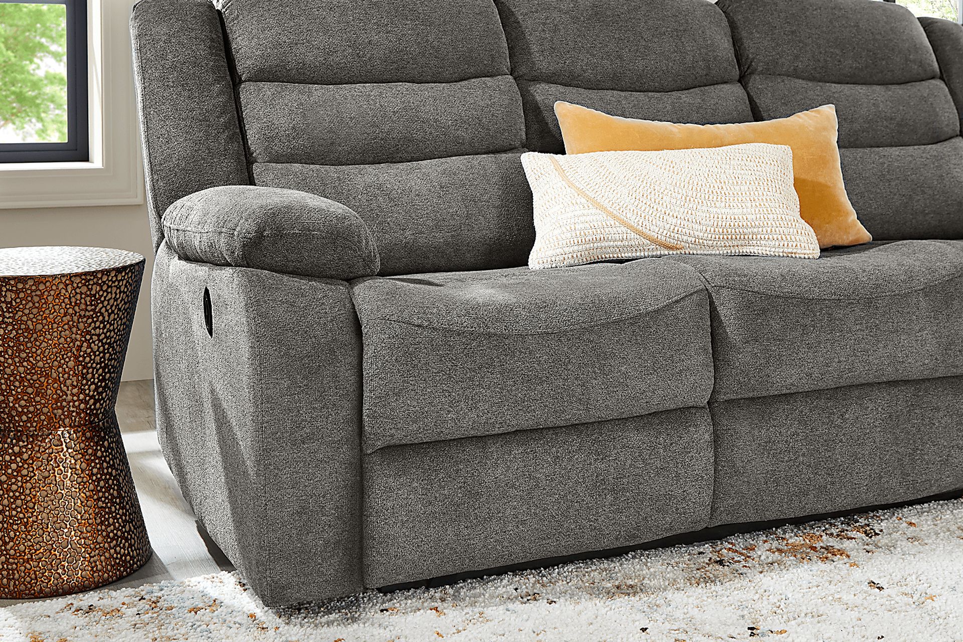 Swansea Granite Power Reclining Sofa - Image 4
