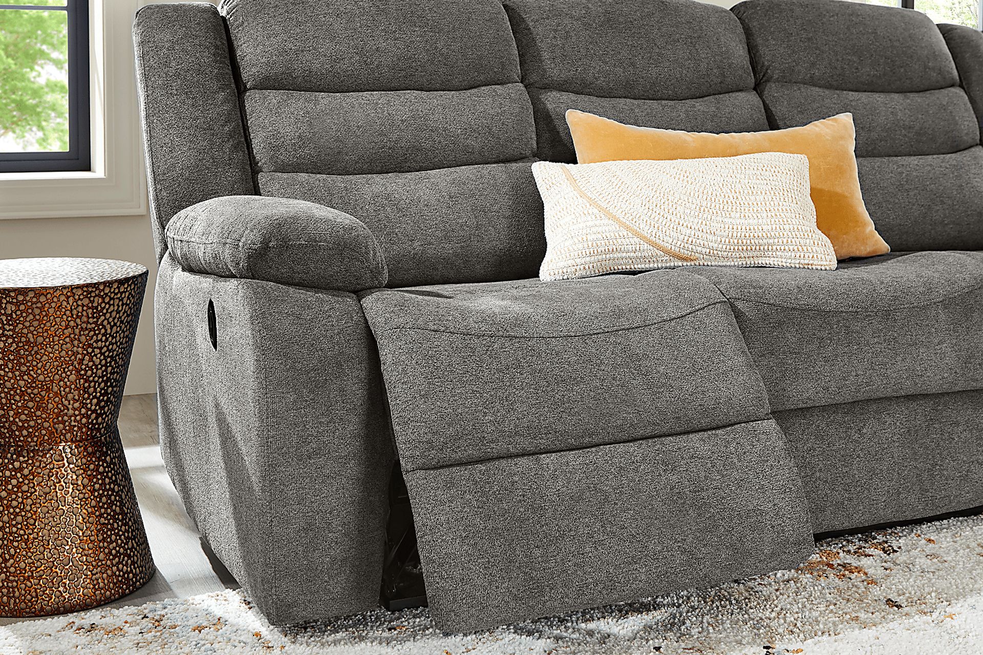 Swansea Granite Power Reclining Sofa - Image 5