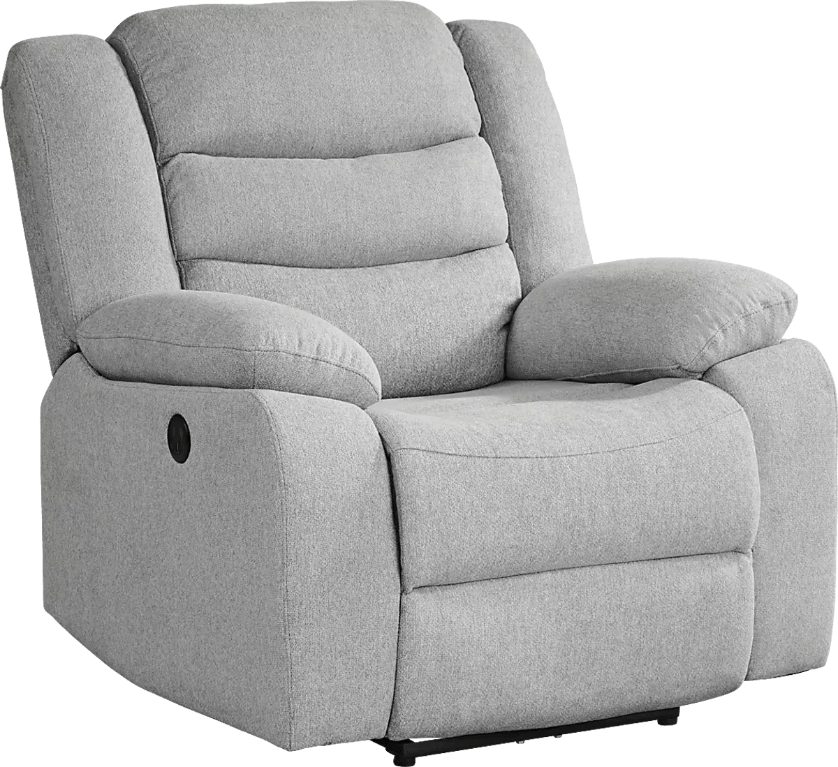 Swansea Gray Woven Power Recliner | Rooms to Go