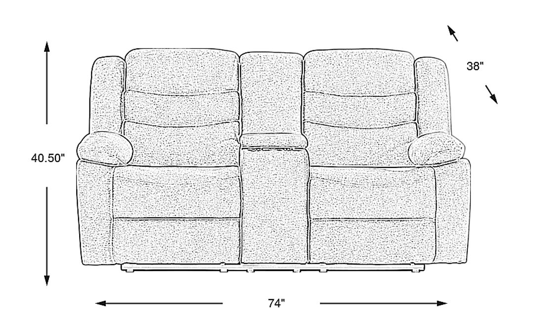Swansea Non-Power Reclining Loveseat
