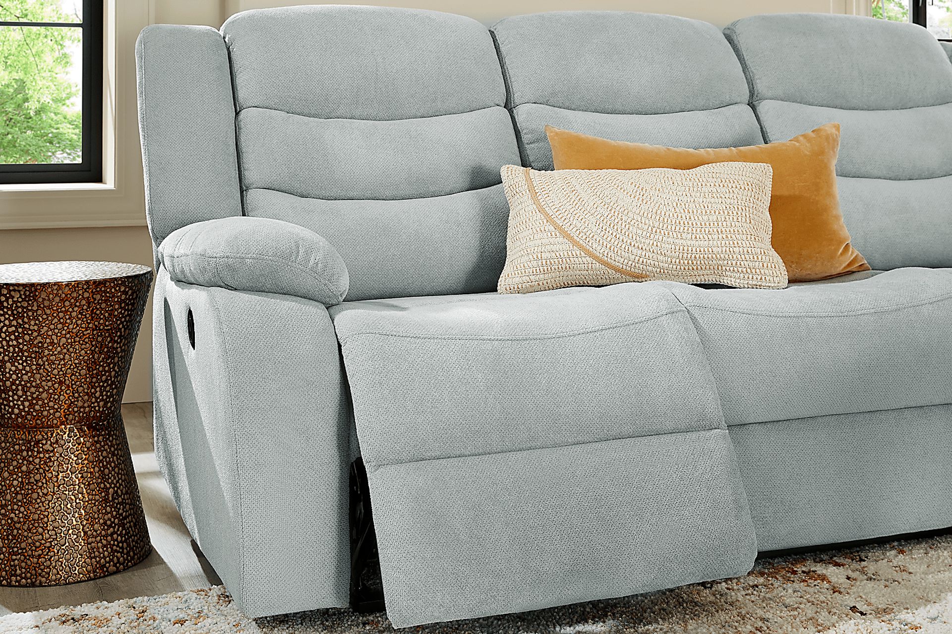 Swansea Mint Power Reclining Sofa - Image 6