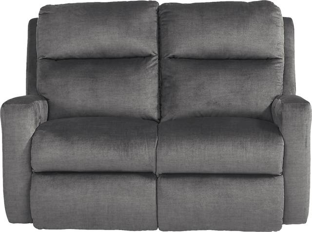 Swansen Graphite Dual Power Reclining Loveseat - Thumbnail - Image 1
