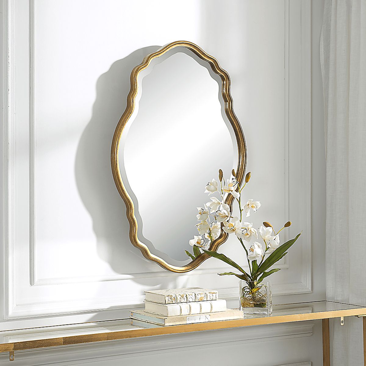 Swansfield Gold Colors,Metal Mirror | Rooms to Go