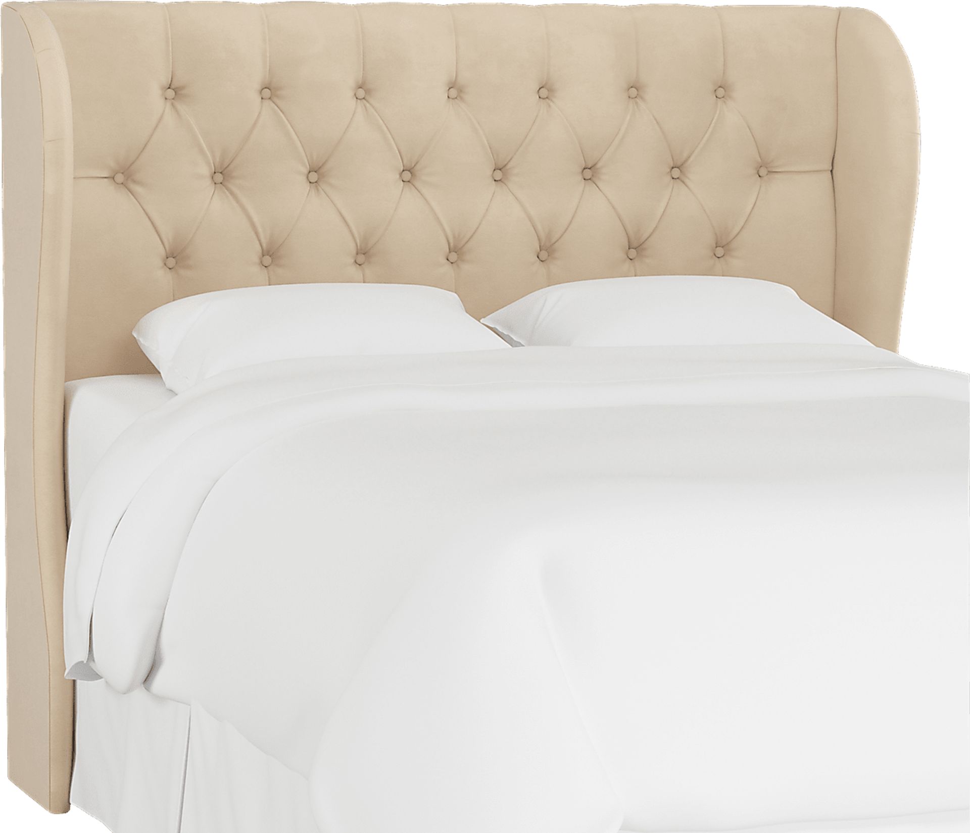 Sweet Comfort Linen King Upholstered Bed - Image 6
