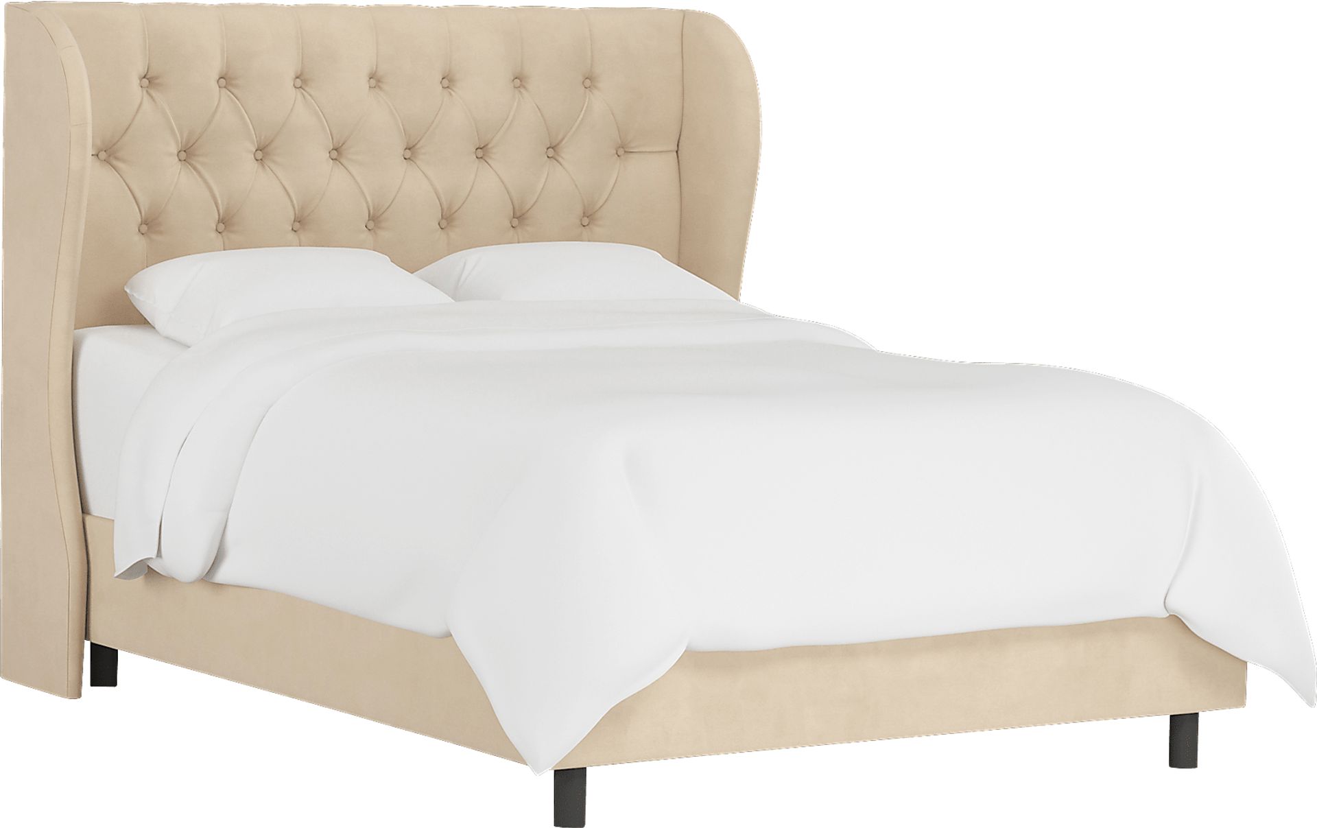 Kids Sweet Comfort Linen Twin Upholstered Bed - Image 1