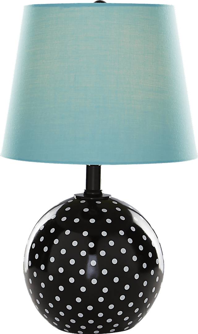 Kids Sweet Dottie Blue Polka Dot Lamp - Thumbnail - Image 1