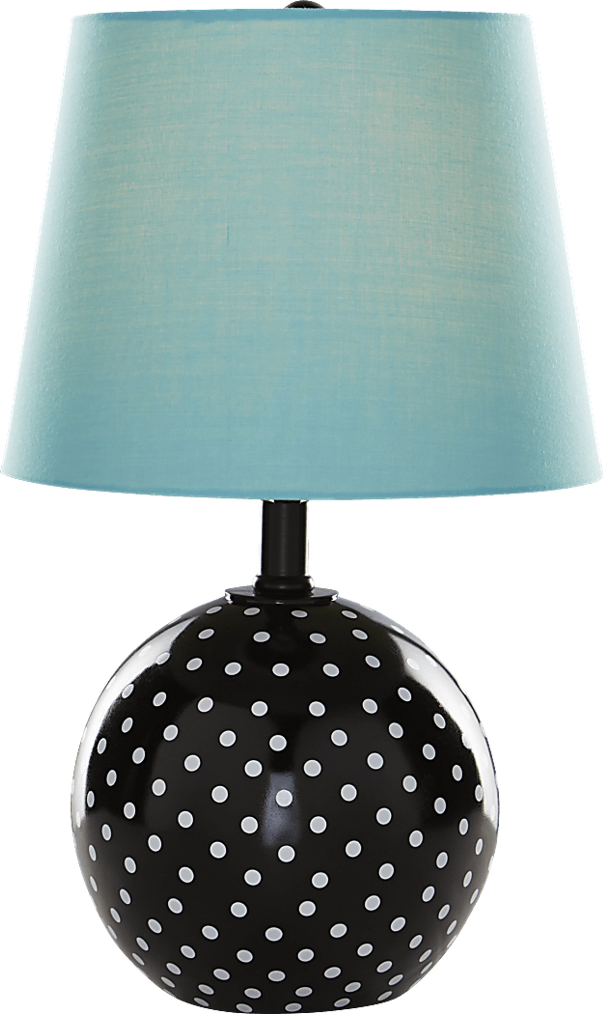 Kids Sweet Dottie Blue Polka Dot Lamp - Image 1