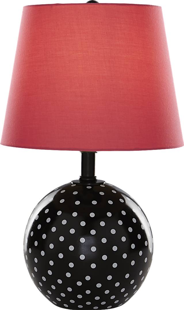 Kids Sweet Dottie Pink Polka Dot Lamp - Thumbnail - Image 1