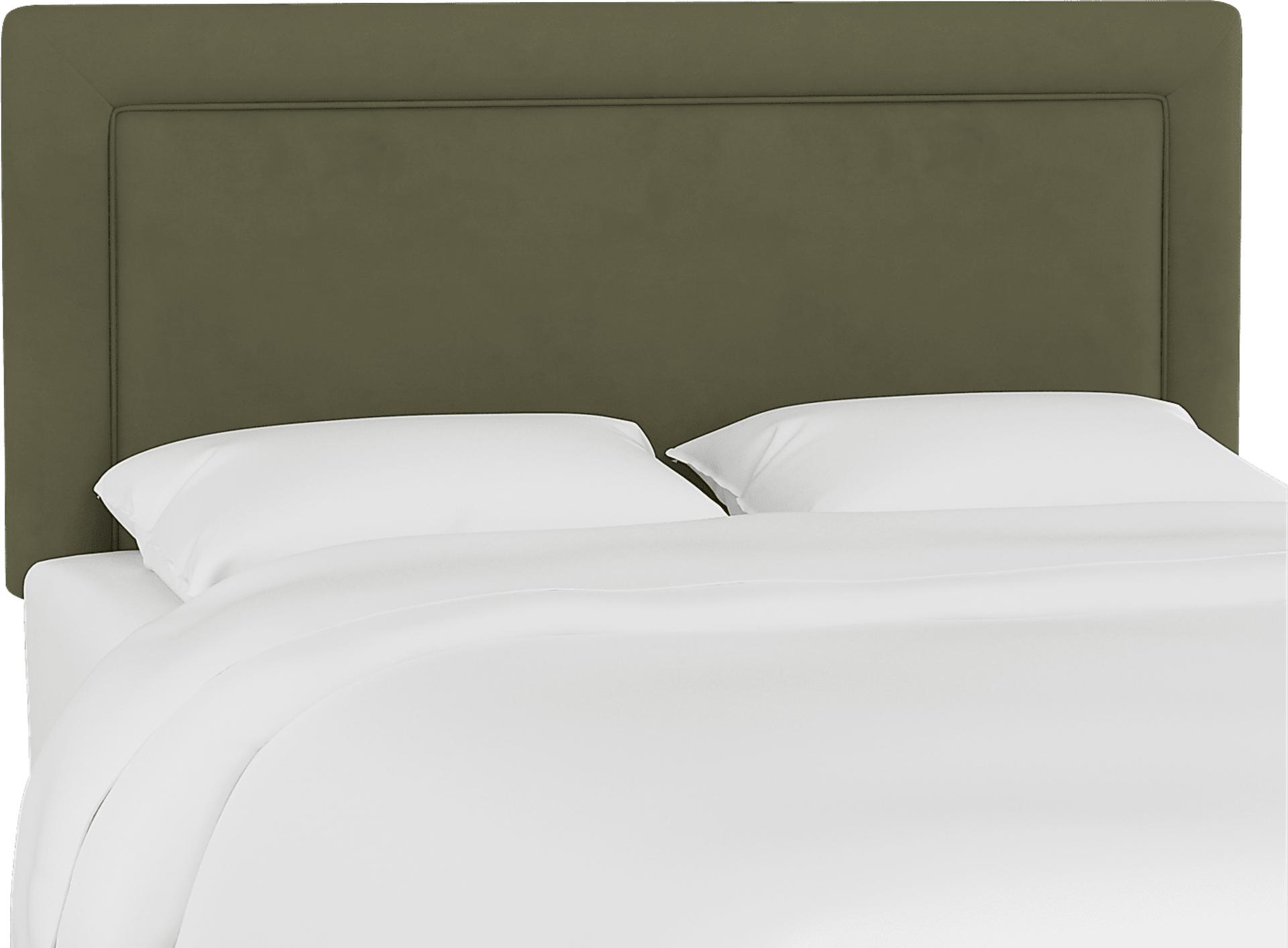 Kids Sweet Plains Green Full Upholstered Headboard