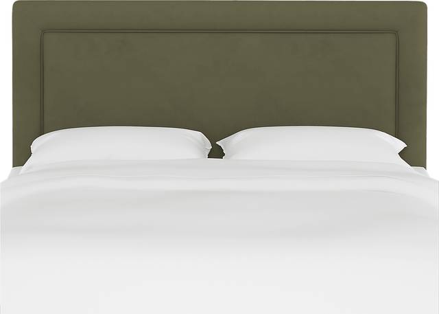 Sweet Plains Green Queen Upholstered Headboard - Thumbnail - Image 2