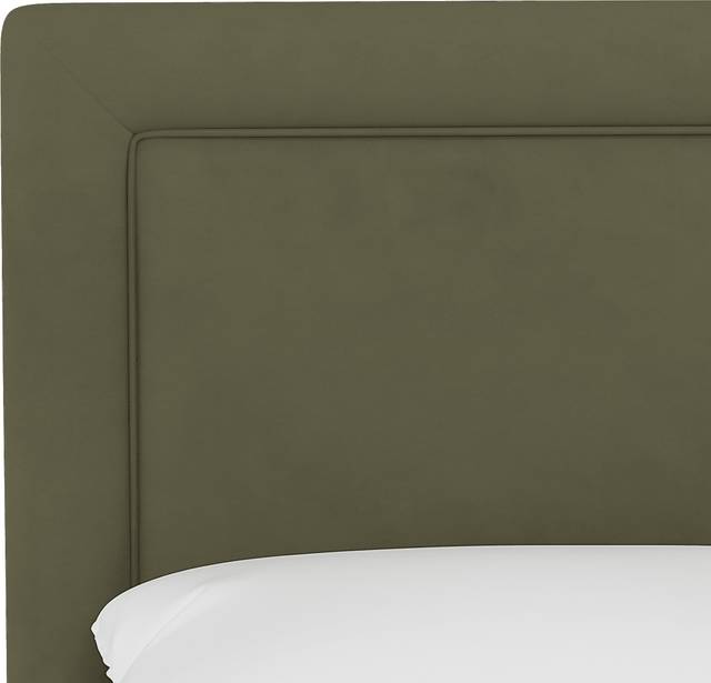 Sweet Plains Green Queen Upholstered Headboard - Thumbnail - Image 4