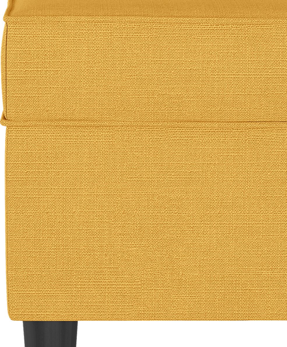 Sweet Plains Yellow Storage Bench