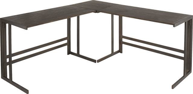Sweetbriar Espresso L-Shaped Computer Desk - Thumbnail - Image 1