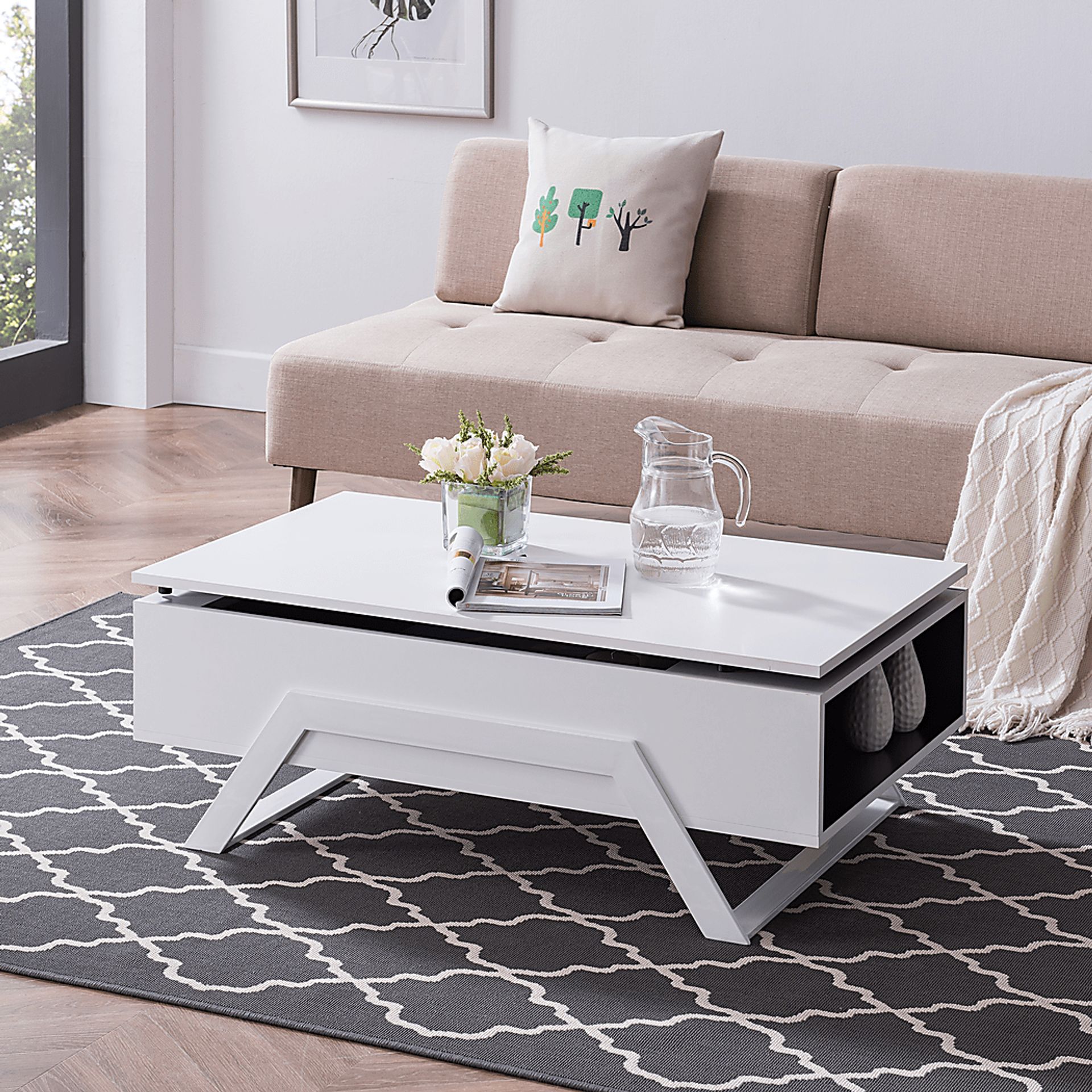 Sweetbriar White Cocktail Table - Image 4