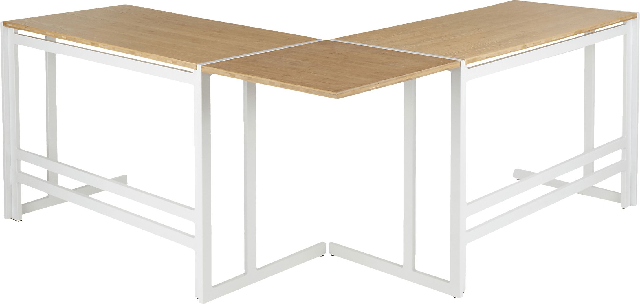 Sweetbriar White L-Shaped Computer Desk