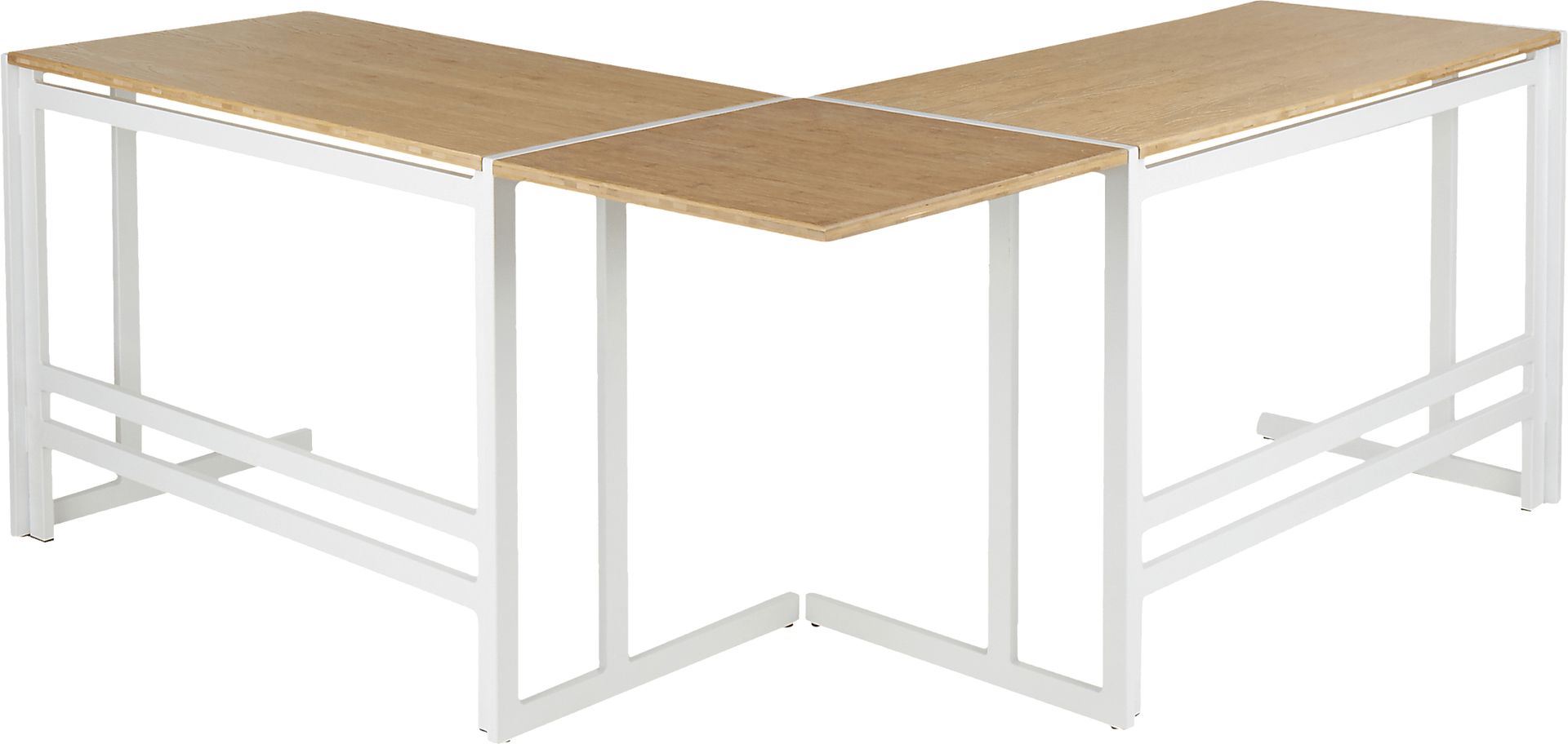 Sweetbriar White L-Shaped Computer Desk - Image 2