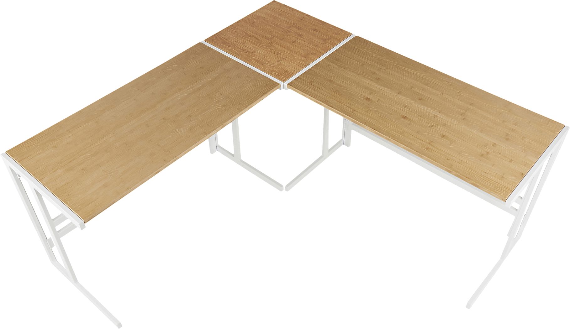 Sweetbriar White L-Shaped Computer Desk - Thumbnail 3