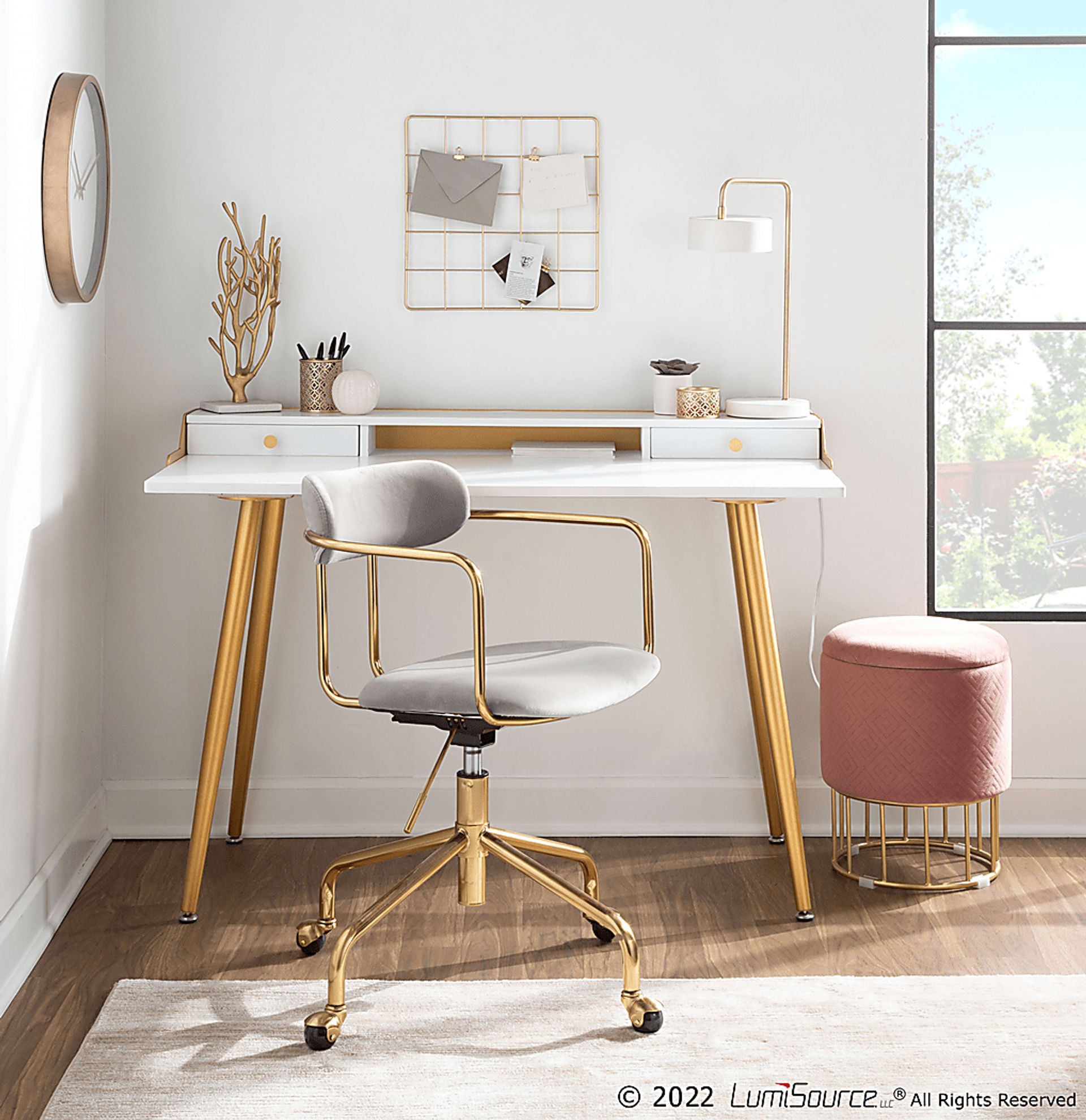 Sweetshade Silver Office Chair - Image 7