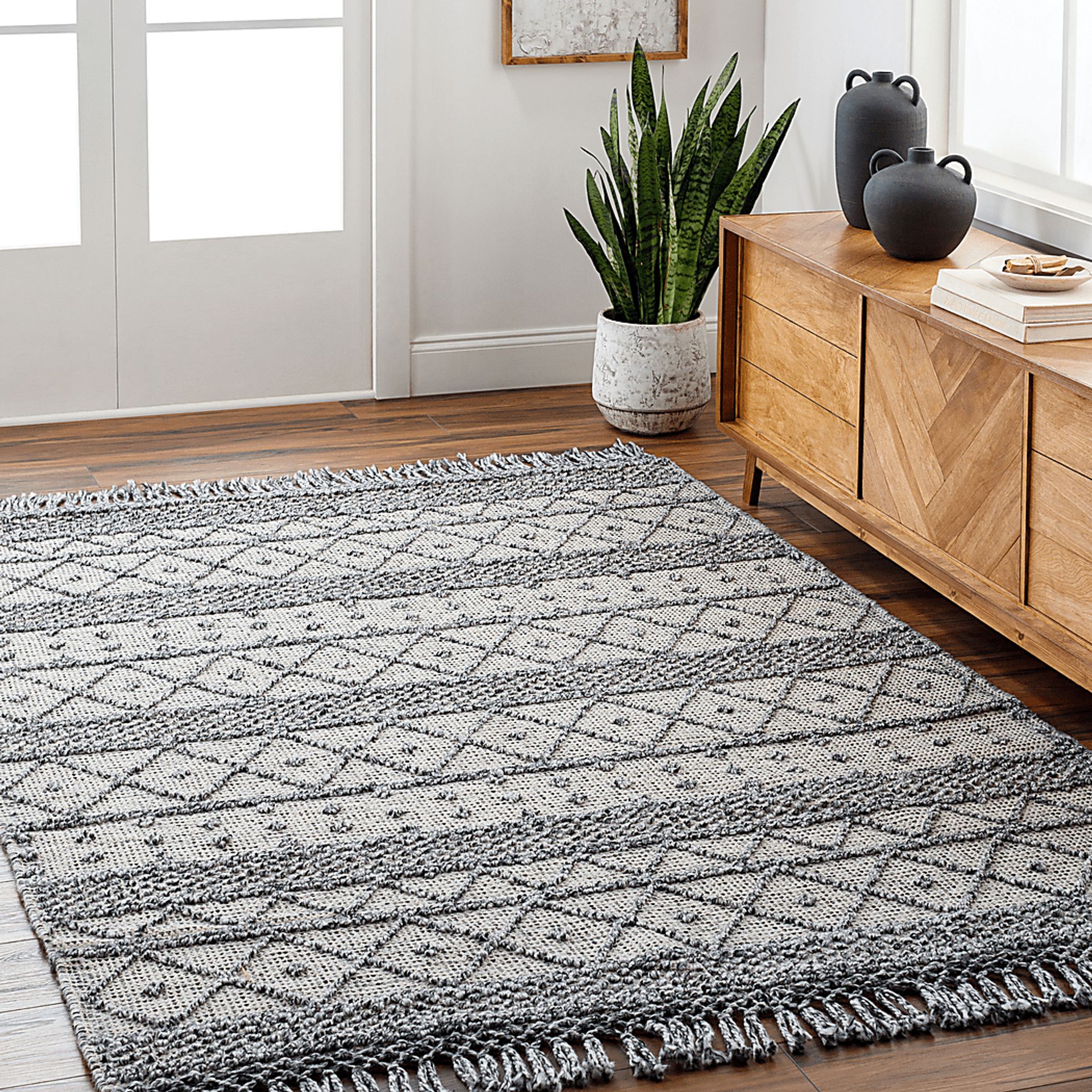Swithland II Charcoal 6' x 9' Rug - Image 2