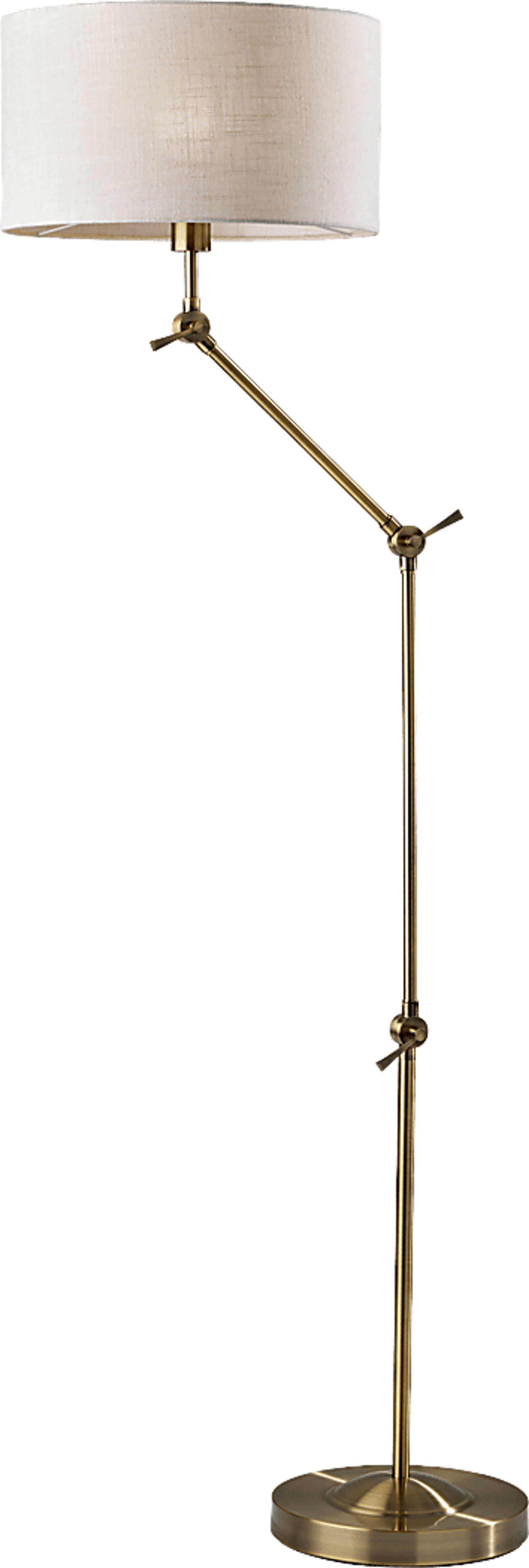 Swoope Isle Brass Floor Lamp - Image 1