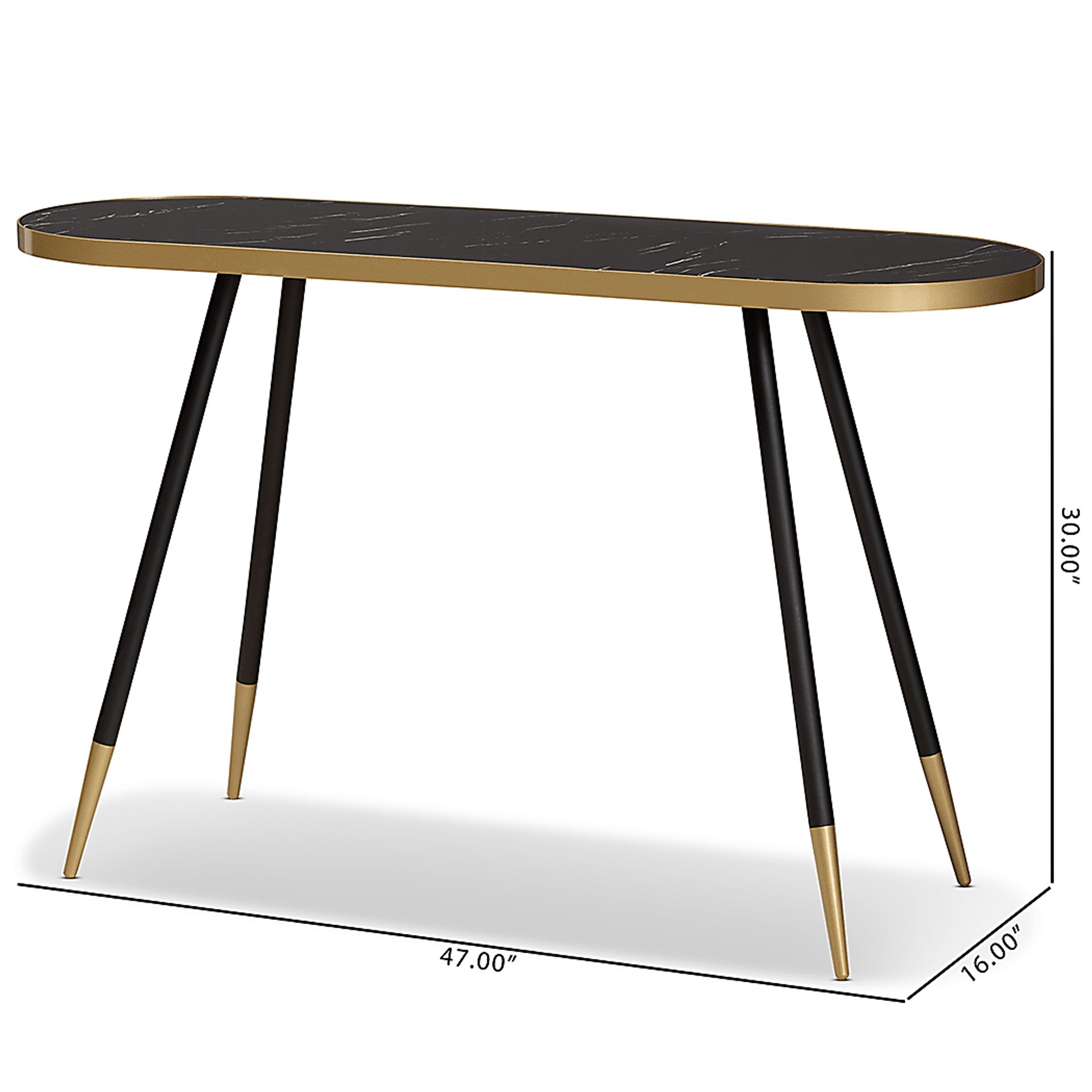 Swordfern Black Sofa Table - Image 7
