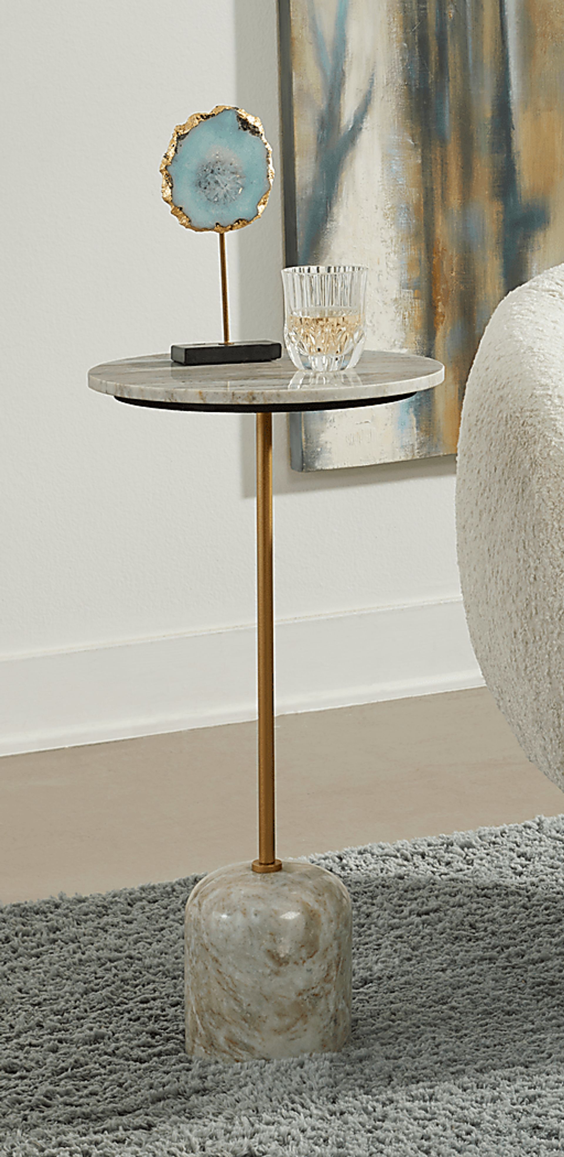 Swymer White Accent Table - Image 2