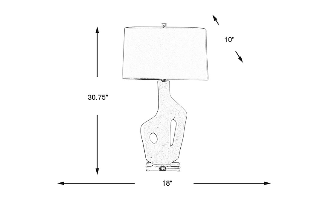 Sycam Reef White Table Lamp