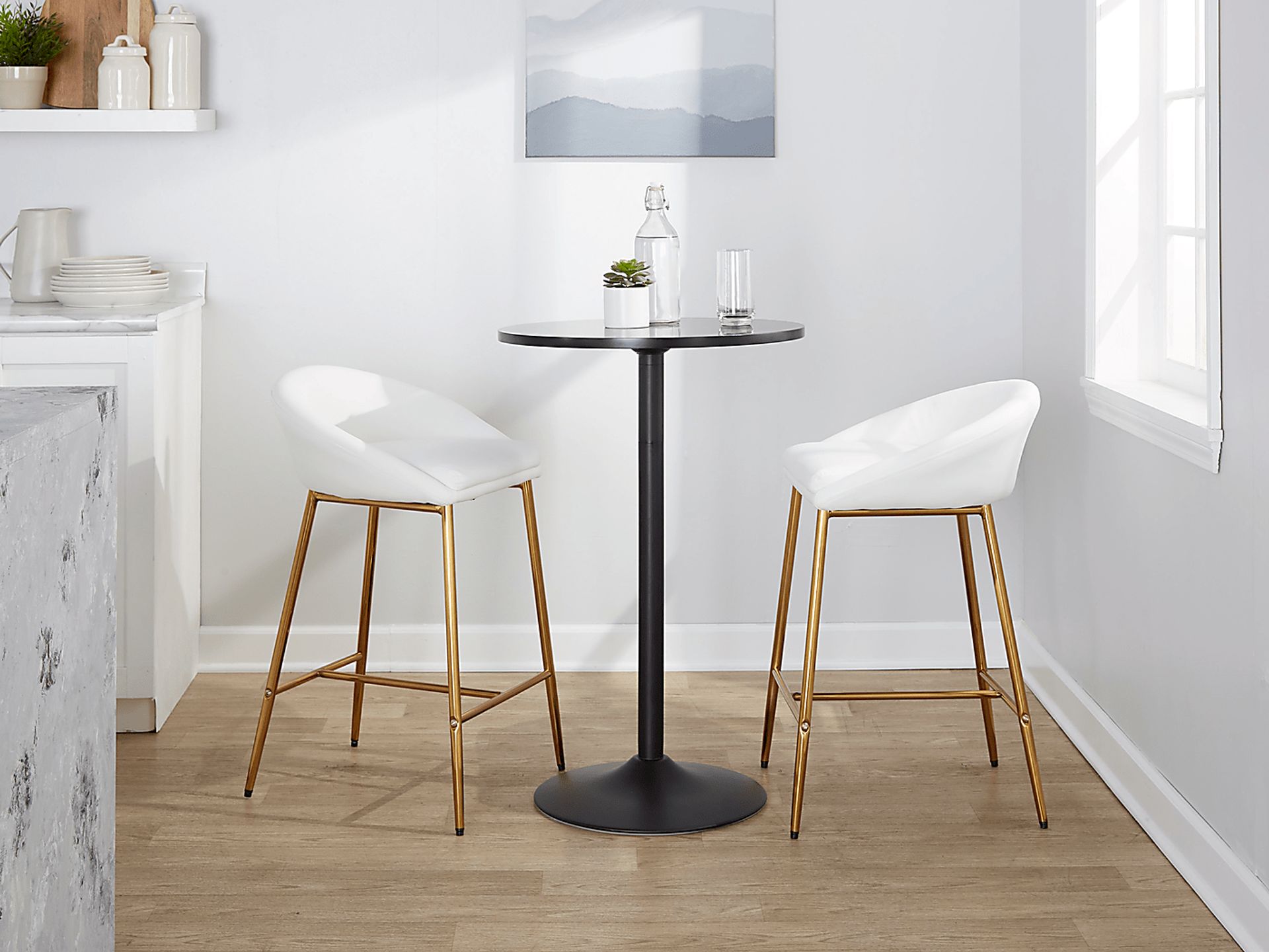 Sydenham White Counter Height Stool, Set of 2 - Image 2