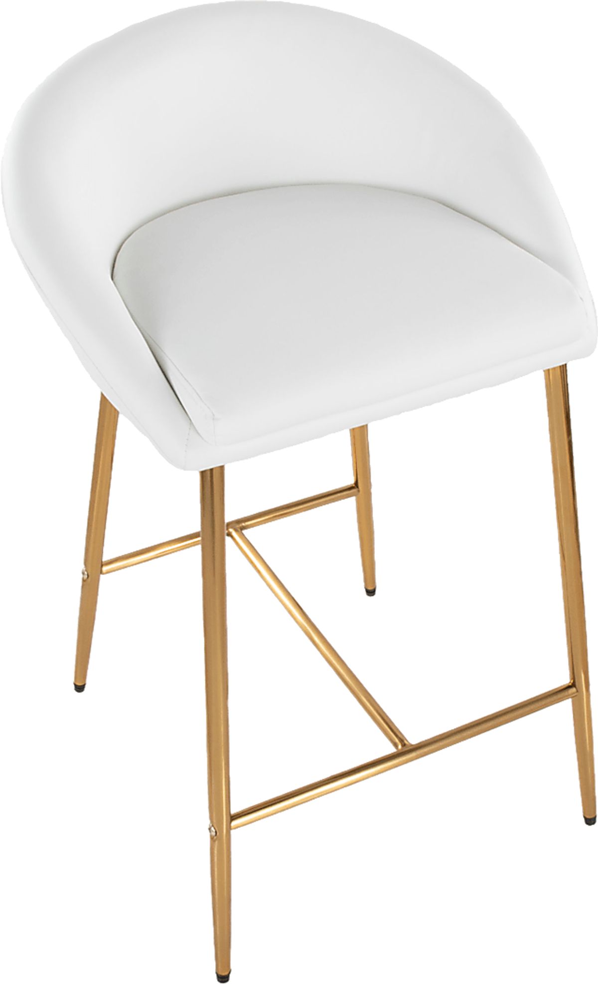 Sydenham Gold Colors,metal White Counter Stool, Set Of 2 