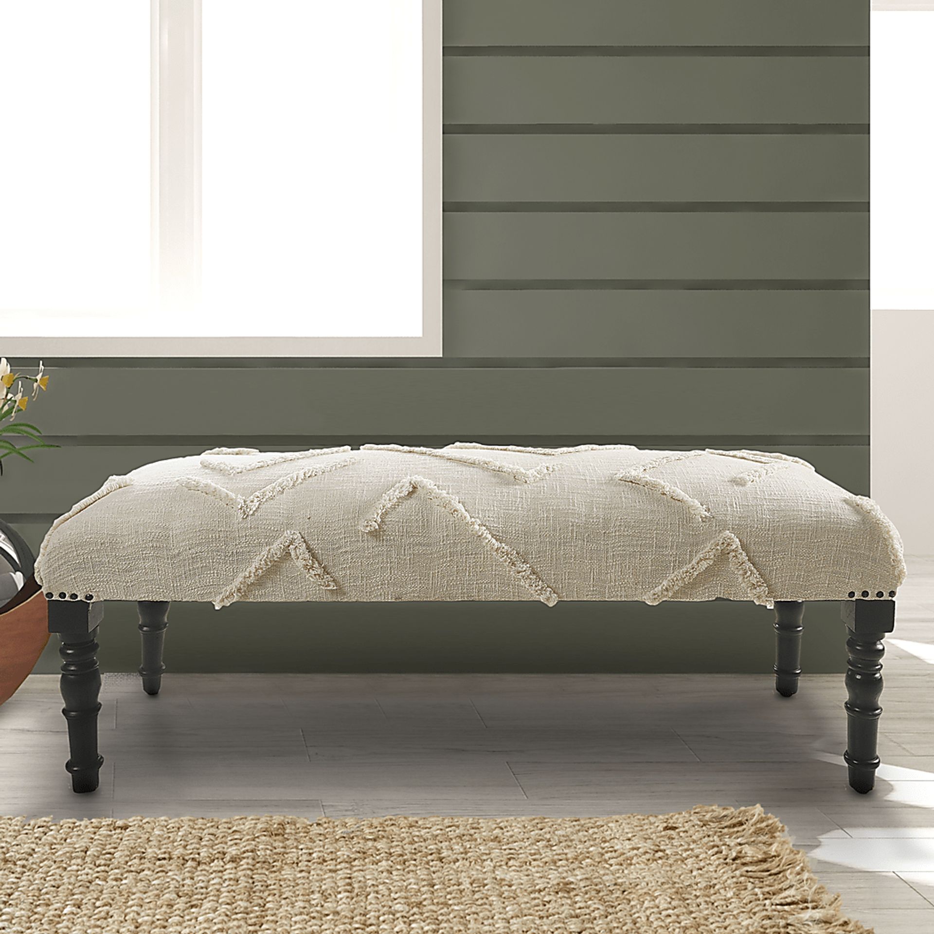 Sylmare Cream/Beige Bench - Image 2