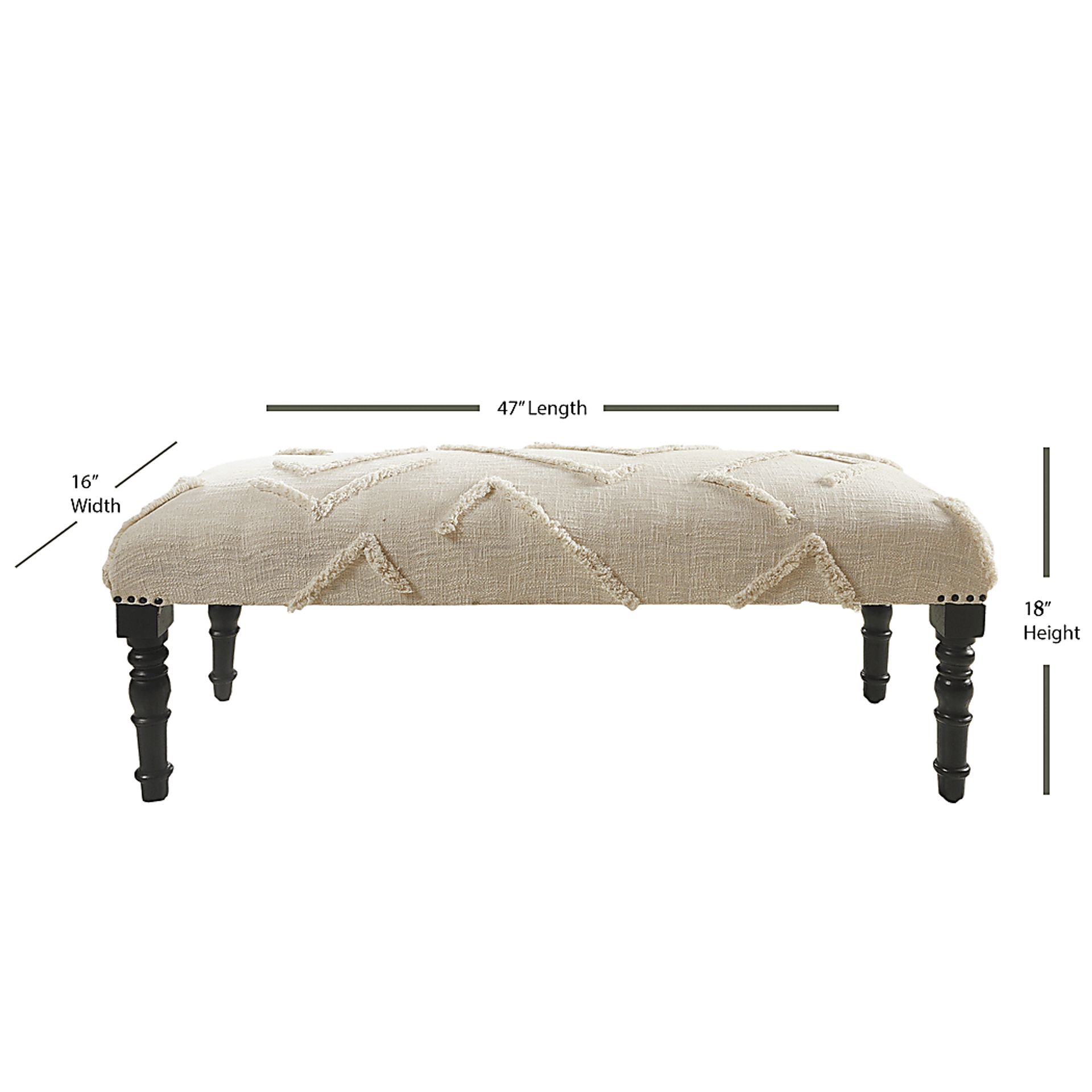 Sylmare Cream/Beige Bench - Image 5