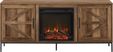 Sylvanfield Dark Oak 58 in. Console, With Electric Fireplace