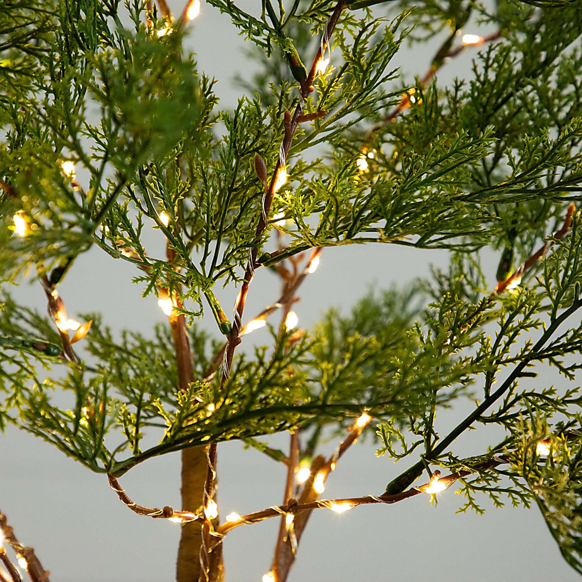 Sylvanus Green Silk Tree with Lights - Image 4