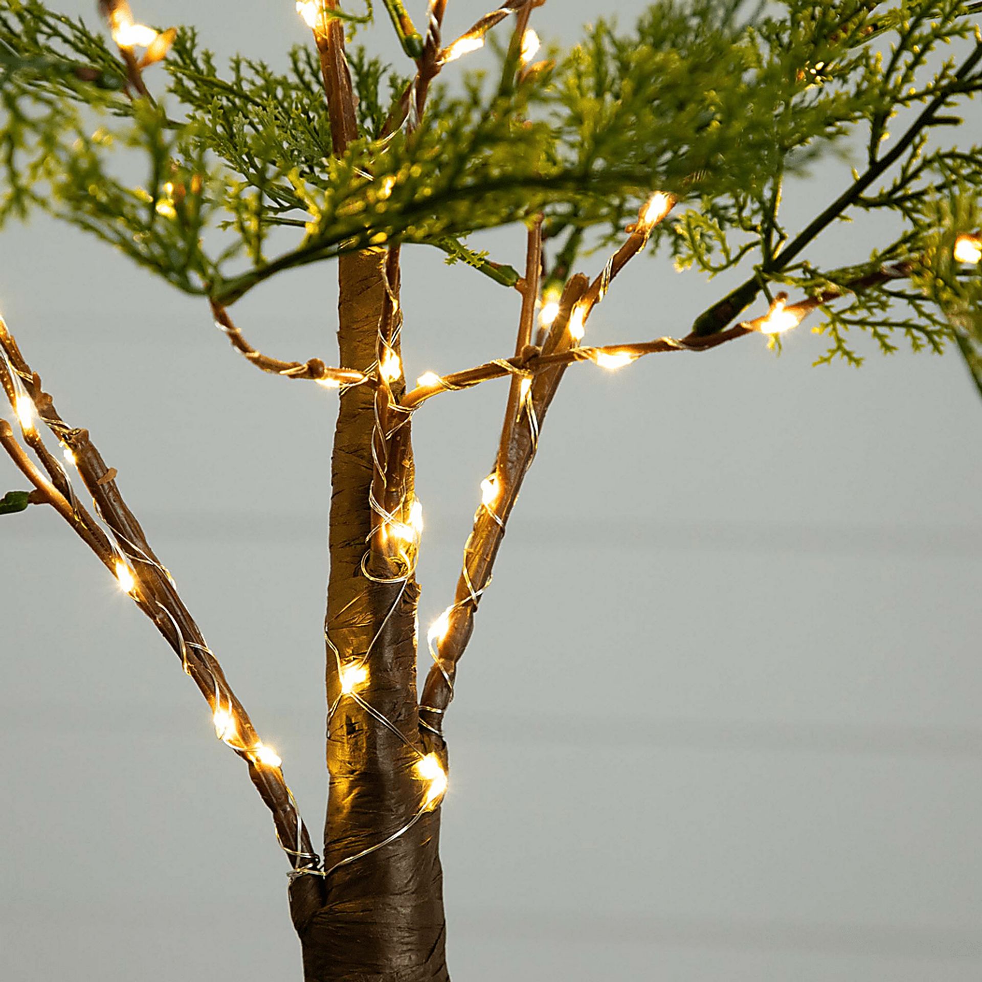 Sylvanus Green Silk Tree with Lights - Image 5