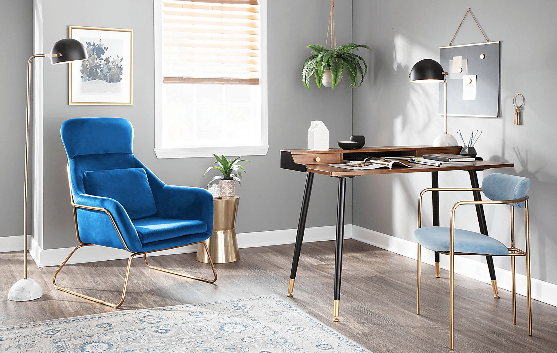 Sylvest Blue Accent Chair - Image 8