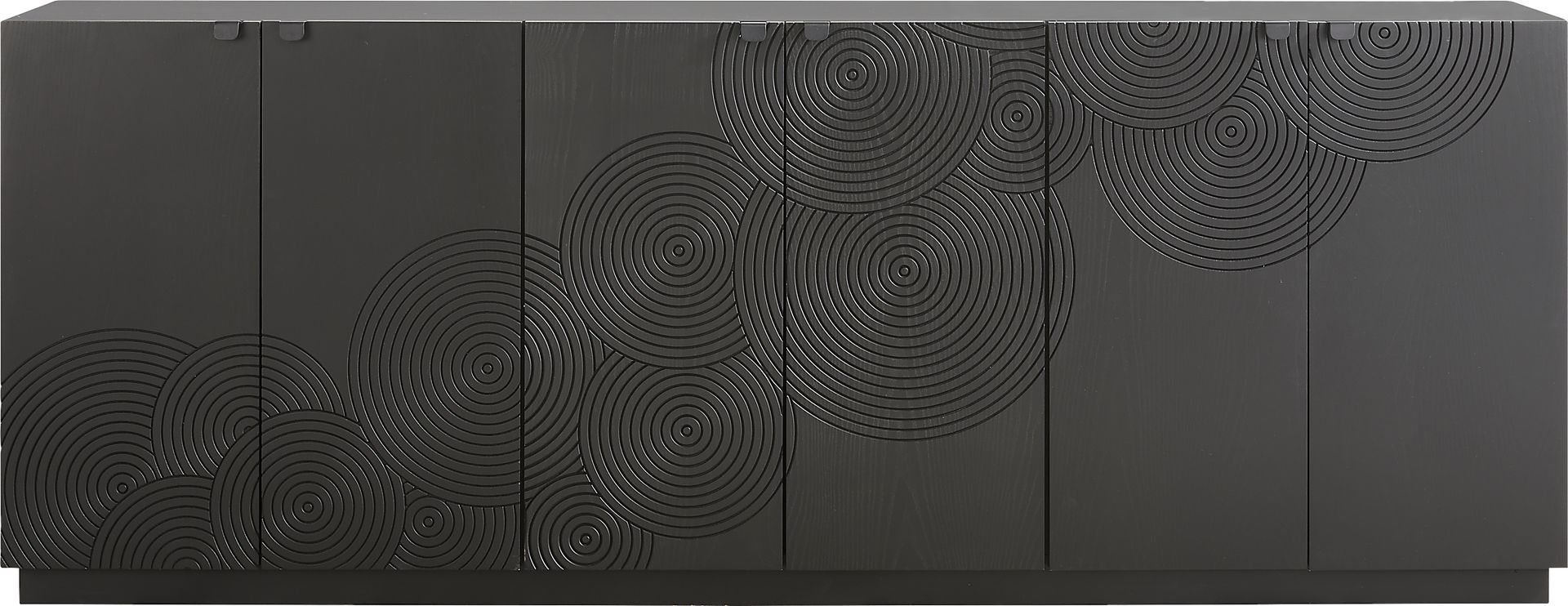 Sylvette Black 90 in. Credenza - Image 1
