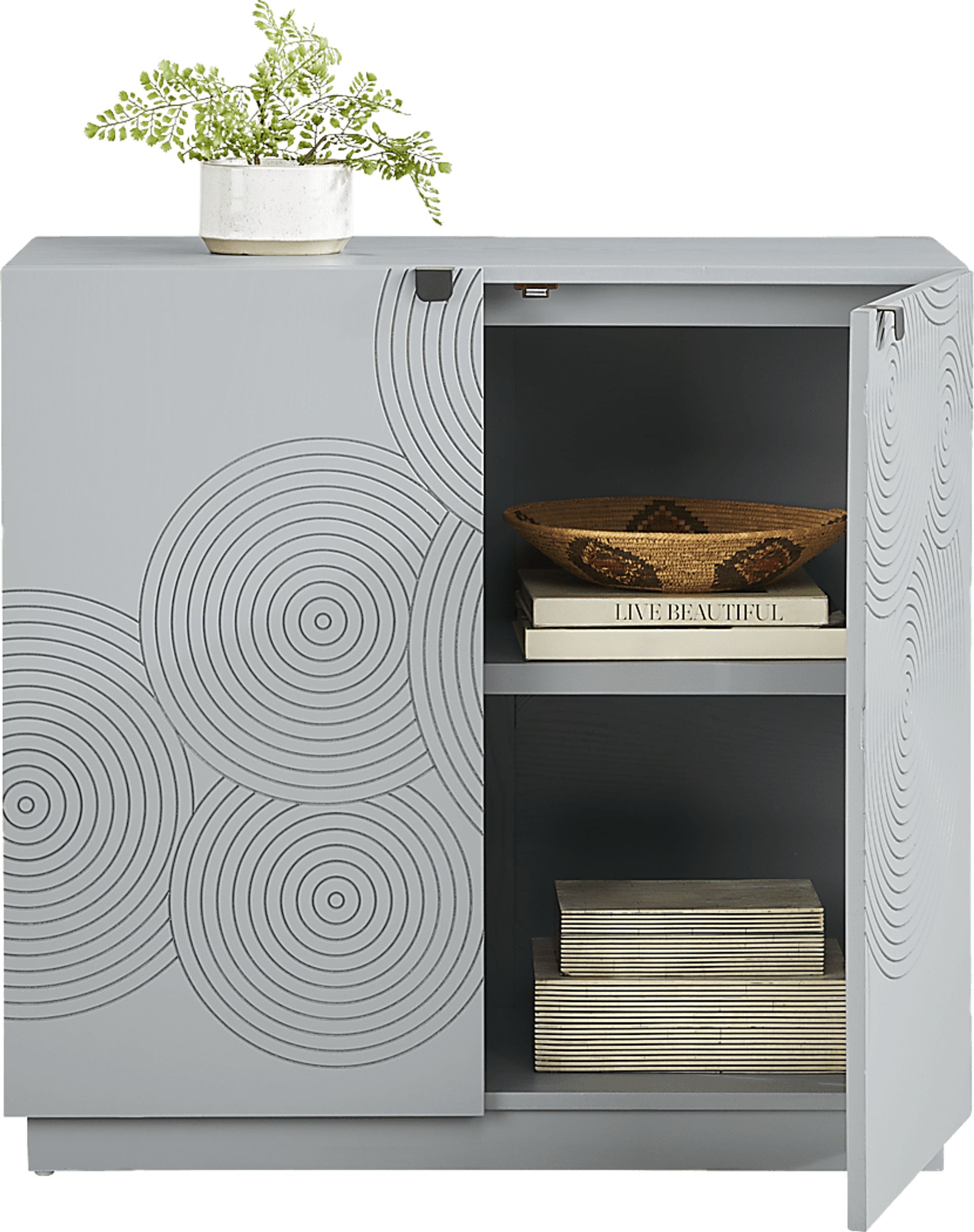 Sylvette Gray 36 in. Cabinet - Image 2