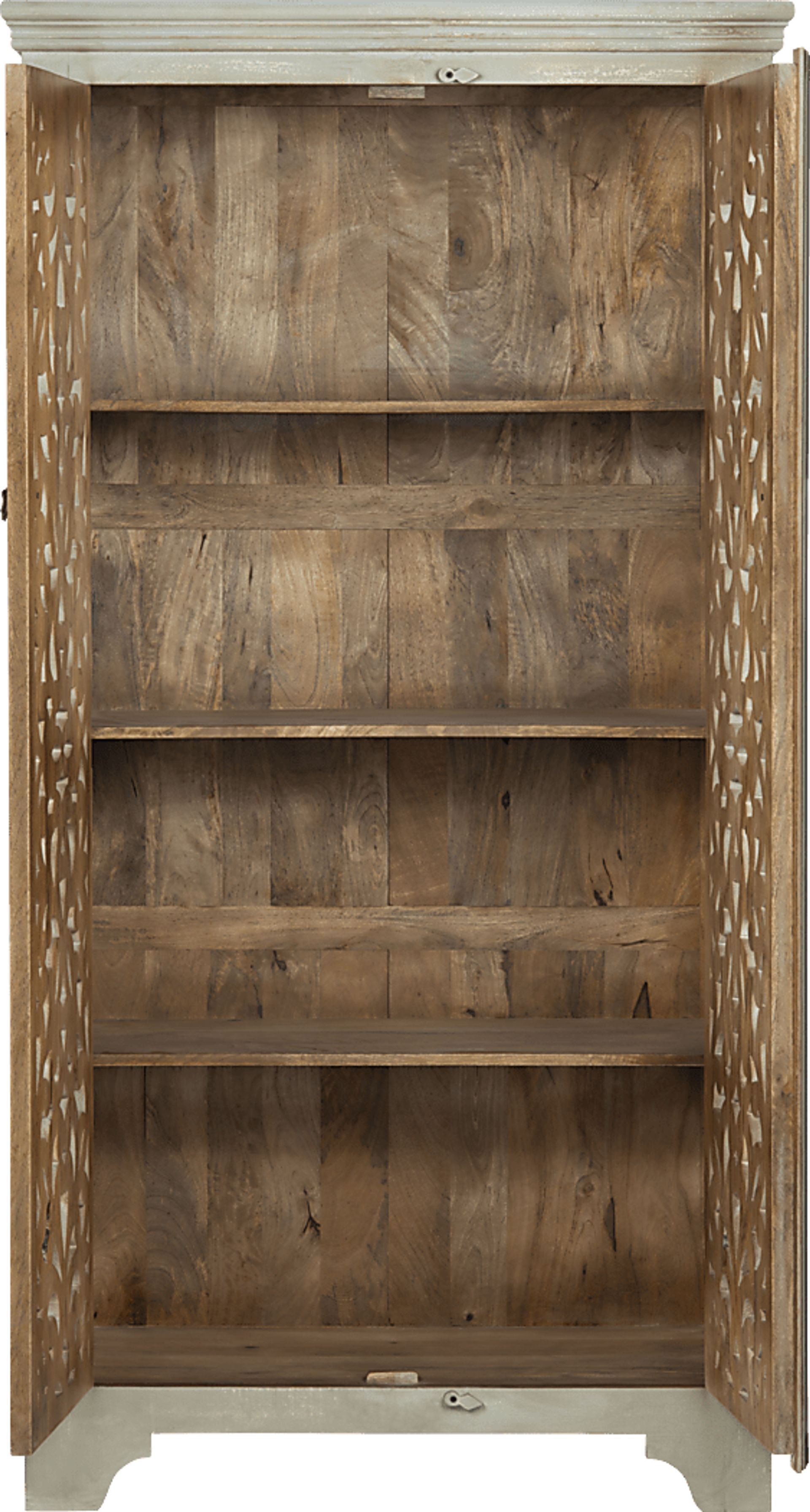 Sylvia Beige Two Door Cabinet - Image 2