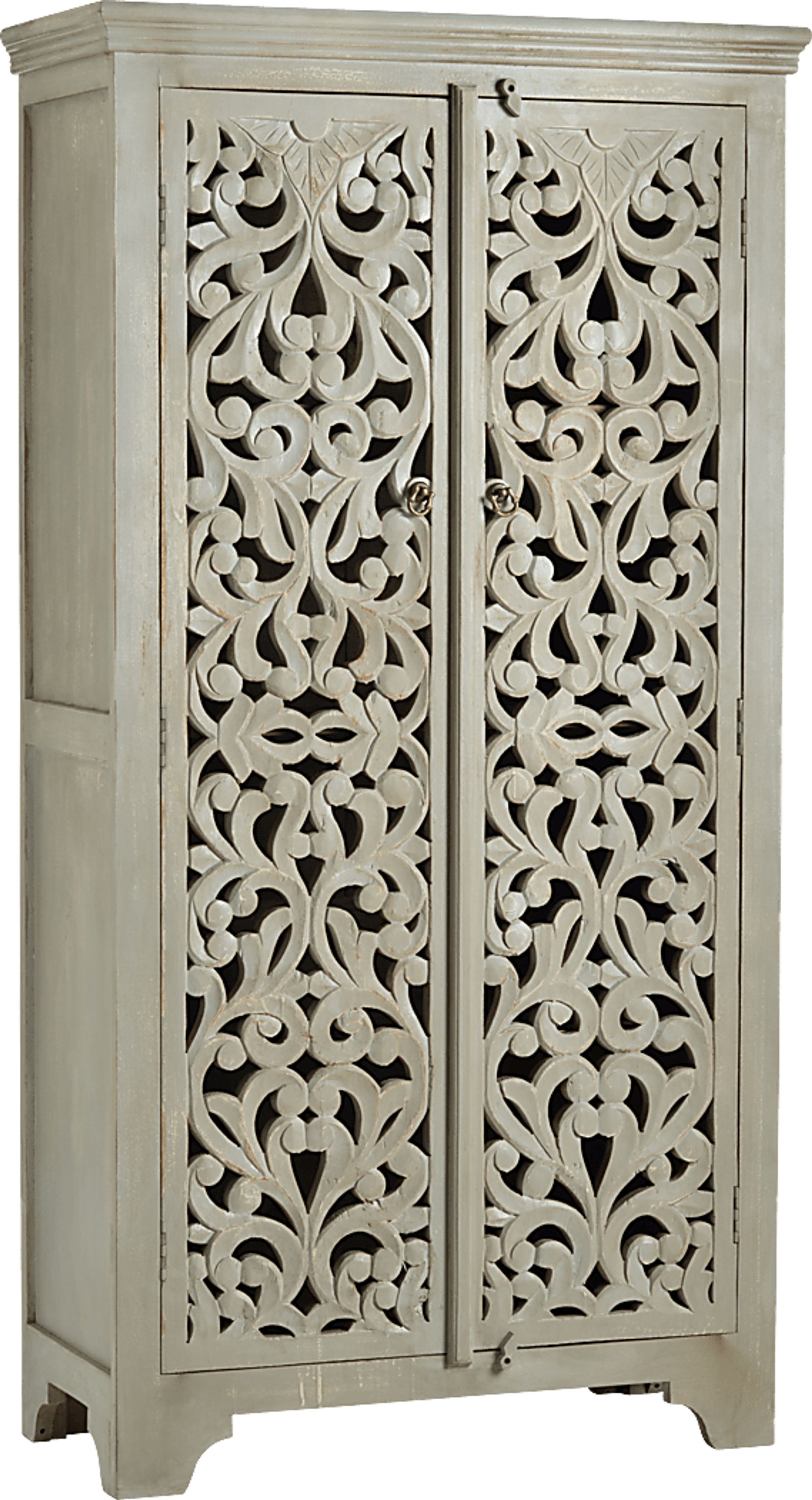 Sylvia Beige Two Door Cabinet - Image 3